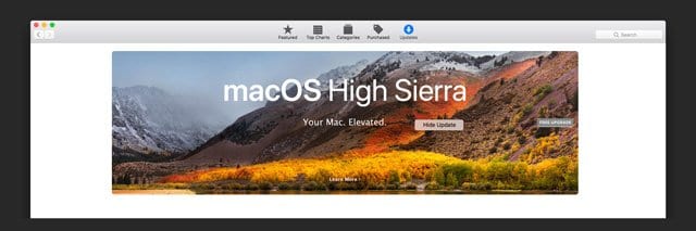 High sierra app store download